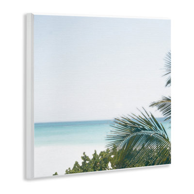 "Calm Beach Palms", art mural sur bois par Noah Bay