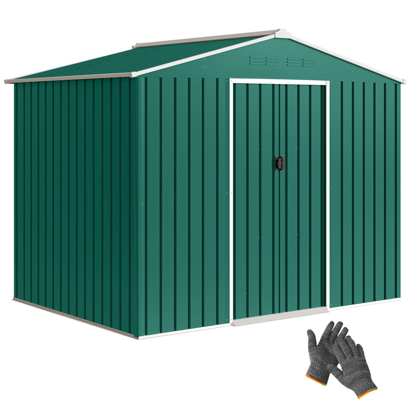 Garden Storage Shed, Green