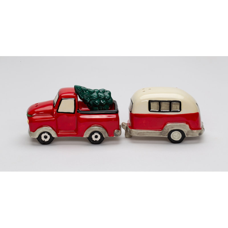 Salière et poivrière Christmas Camper Trailer