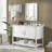 Caitline 48" W Modern Shaker Soft Close Doors Vanity Cabinet with Open Storage Shelf