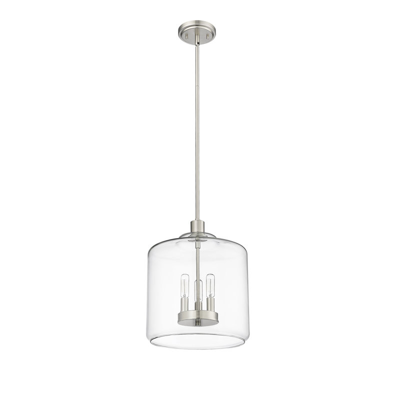 Daisetta 3-Light Pendant light Brushed Nickel