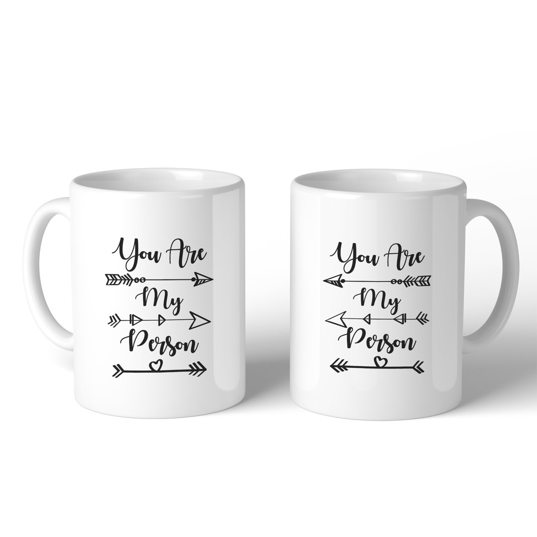 Henegar You are my Person BFF 2 Piece Coffee Mug Set Ebern Designs