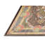 Tapis brun foncé/brun clair/vert traditionnel-1384093247