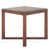 Plateau brun / base noyer