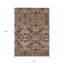 Tapis intérieur lavable à motif géométrique 8 pi x 10 pi brun