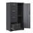 Black Lockable Vertical Metal Filing Cabinet with 4 Drawers & Storage Door, Steel File Locker for Home Office Bedroom School-904173038