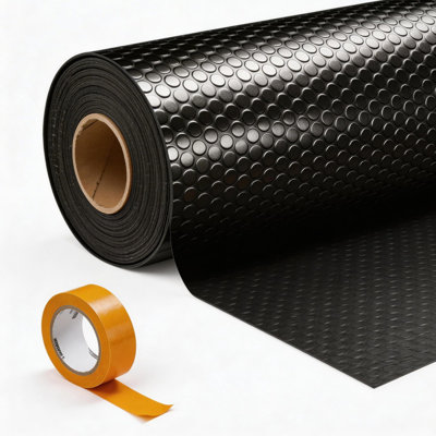 Rouleau de tapis de garage 7,5 x 17 pi - Protecteur en PVC épais pour VUS, voitures de sport et véhicules compacts