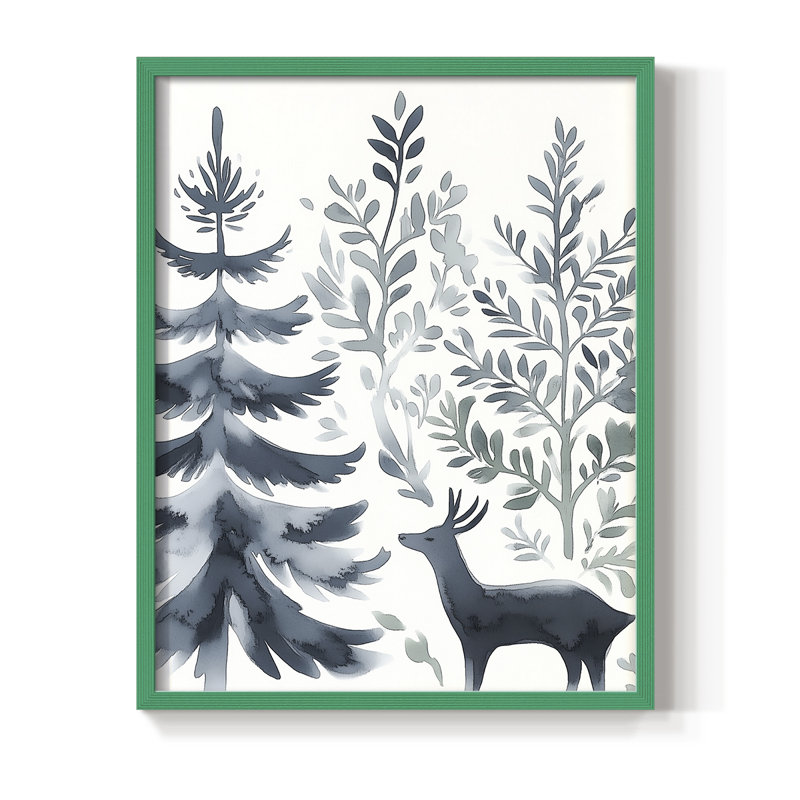 Christmas Holiday Art CCCXXIV Framed Print - Solid Wood, H 21 po x l 17 po, Vert