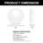 Almeada Acrylic LED Flush Mount