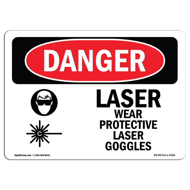 Signe de danger, H 12 po x l 18 po x P 0,1 po