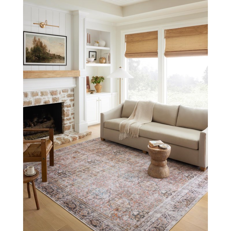 Adrian Oriental Black Synthetic 42"x66" Stain-Resistant Rug