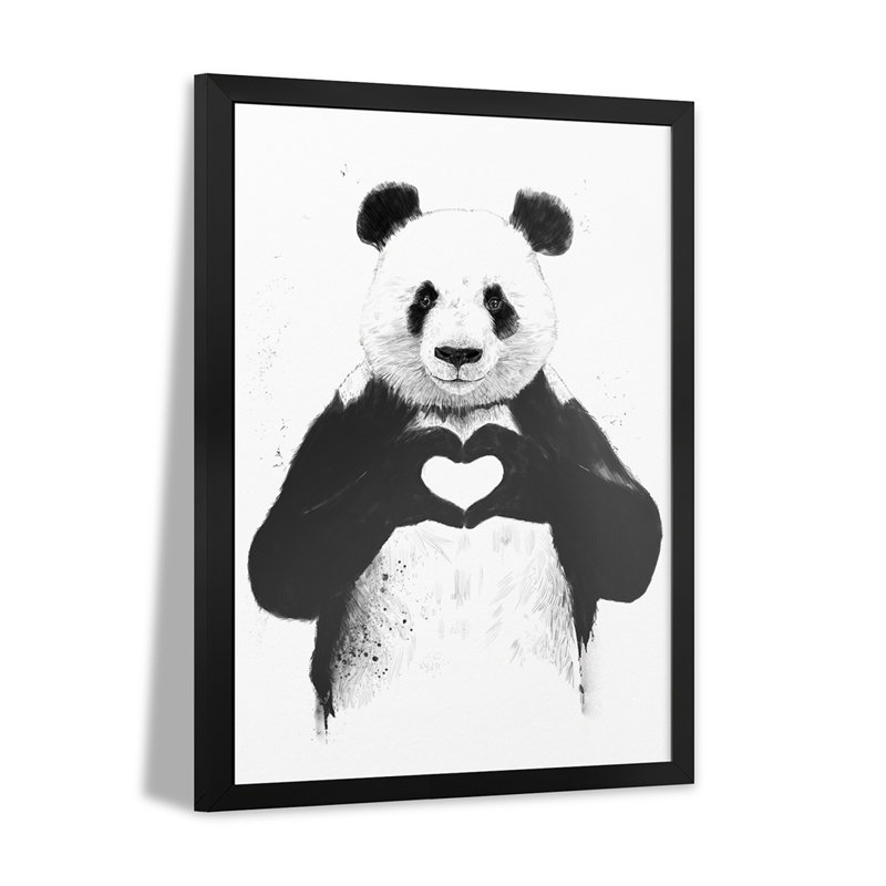 «All You Need Is Love», affiche encadrée par Balazs Solti, H 16 po x l 24 po