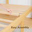 Structure de lit double en bambou de 14 pouces avec tête et pied de lit - plateforme en bois robuste, aucun sommier requis, support de lattes en métal, assemblage facile, silencieux, fabrication renforcée