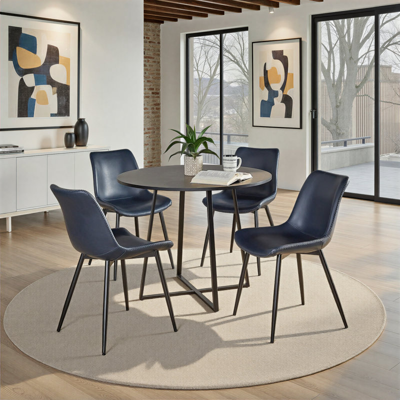 Walczak Cosmo-Durango Dining Set - 5 Piece, Blue