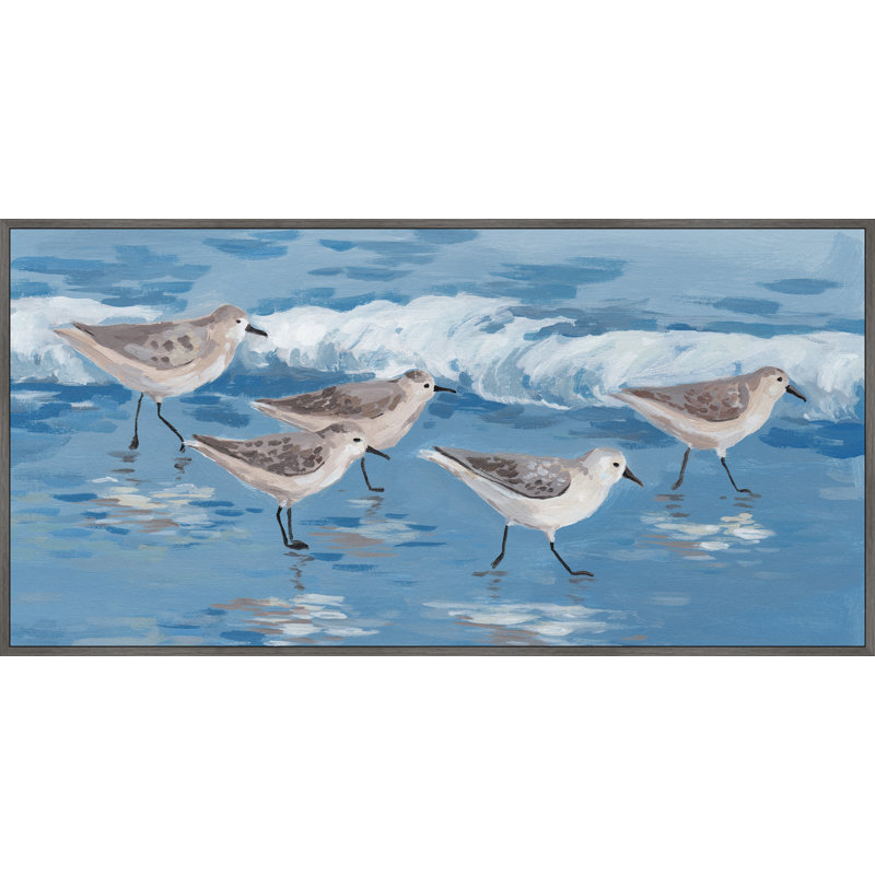 «Birds On The Beach», reproduction sur toile encadrée, H 12 po x l 24 po x P 1,5 po
