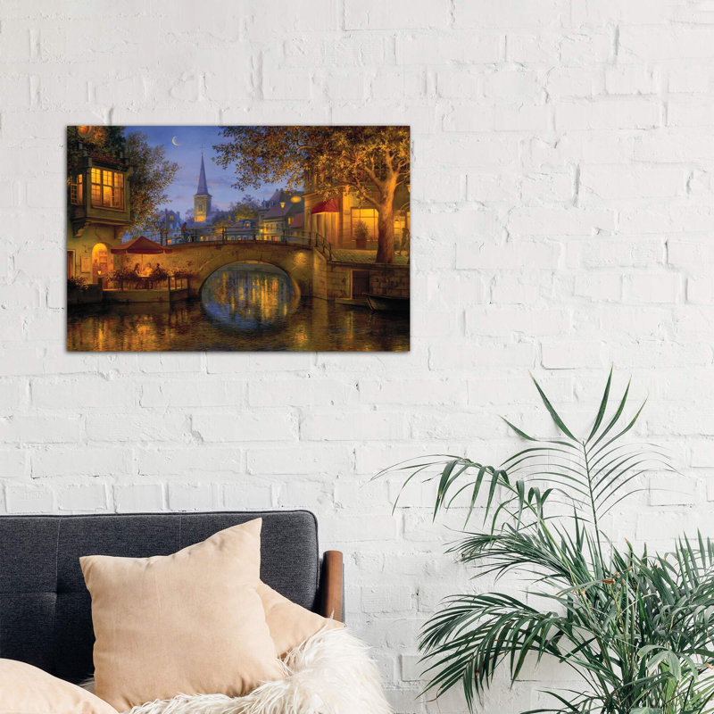 Twilight Reflections by Evgeny Lushpin - Wrapped Canvas Painting, 101.6 cm H x 66.04 cm W x 1.91 cm D