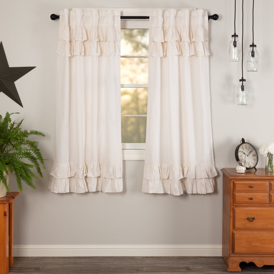 Dunster Cotton Blend Room Darkening Curtain Panel Pair (Set of 2) August Grove® Curtain 