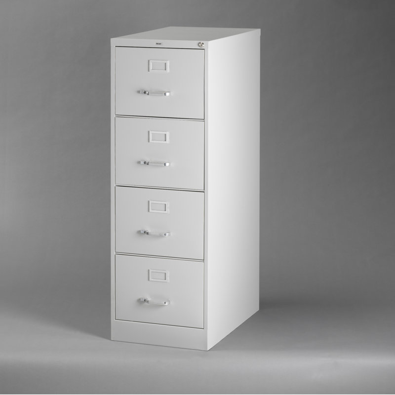 18'' Wide 4 -Drawer Steel File Cabinet, Light Gray