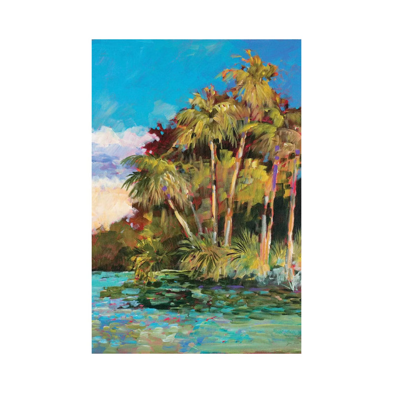 Tropical Side of Town 1 Piece Wrapped Canvas Wall Art, 101.6cm H x 66.04cm W