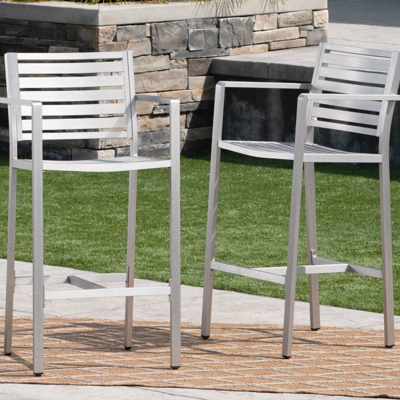 Porte-bougie de jardin argenté en forme de rouille de 29,50 po pour 2 personnes