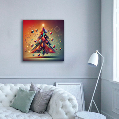 «Christmas Tree Abstract» par Rey Klimt, art mural sur toile