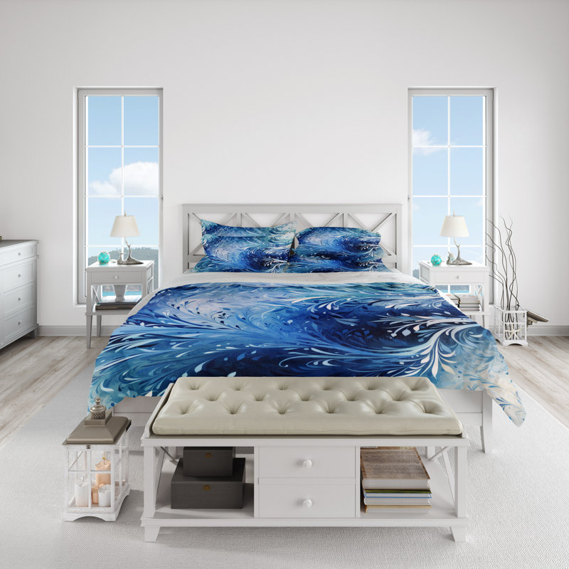 Abstract Duvet Cover, King Duvet Cover + 2 King Shams