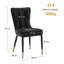 50cm H Tufted Upholstered Metal Upholstered Back Side Chair-502091316-502091313