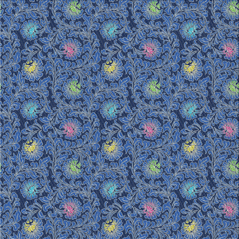 Floral Indoor Rug, Square 6'