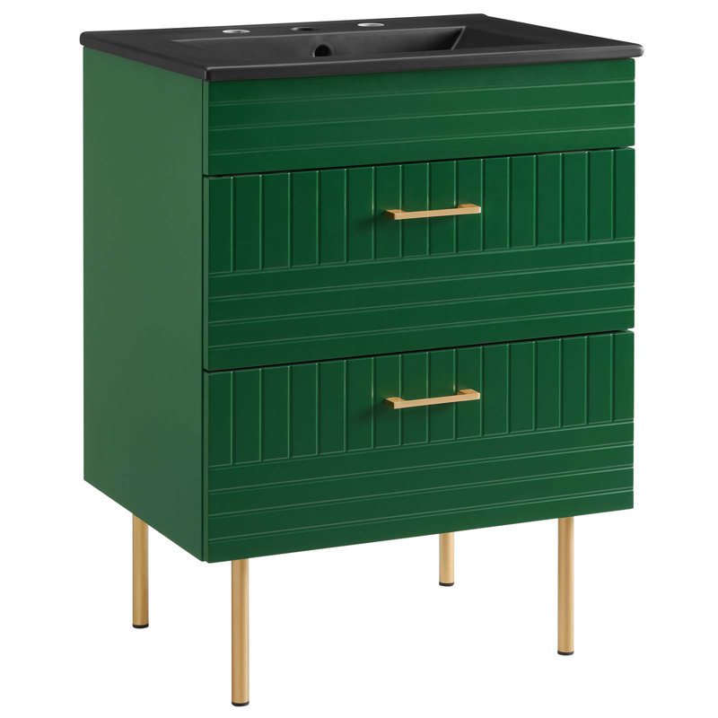 Meuble-lavabo 24 po Day Break par Modway, Vert