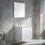 Meuble-lavabo simple mural 24 po avec comptoir en céramique 24 po Modern-1411022933