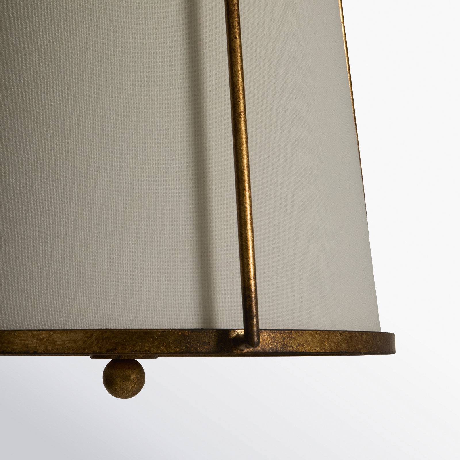 Stori Single Light Steel Dimmable Pendant, Antique Gild