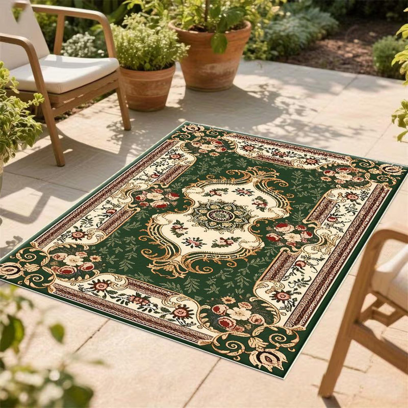Floral And Intricate Pattern Area Rug, Soft And Lightweight, Suitable For All Seasons, Easy To Maintain And Easy To Clean, Machine Washable Carpet Floor Mat, Suitable For Living Room, Bedroom, Hallway, Balcony, Office, Room Decor, Home Decor, Outdoor Dec