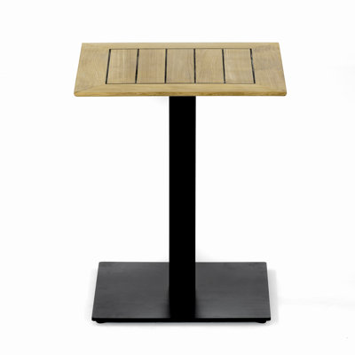 Westminster Teak Square Teak Solid Wood Outdoor Bistro Table , 24 " W 24 " D
