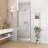 Cressa Semi-Frameless Circular Pivot Shower Door With Tempered Safety Glass And Corrosion-Resistant Frame-123043998-123044001