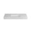 Lavabo de salle de bain en pierre Stone - blanc mat, profondeur 48,07 po, largeur 19,04 po, hauteur 4,38 po, ajustement polyvalent et polyvalent, égratignure de haute qualité, options de montage flexibles, look élégant,