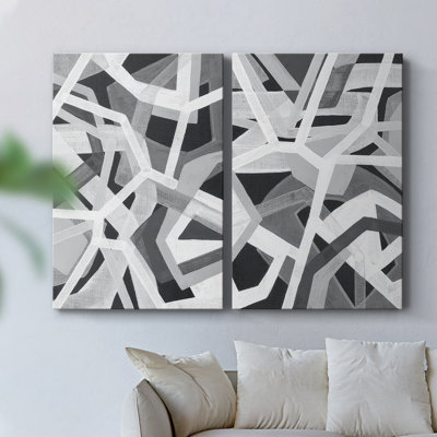 Magnetic Greys I-Premium Gallery Wrapped Canvas -Ready to Hang