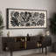 Grande impression sur toile encadrée, reproduction florale abstraite pour un décor minimaliste moderne-119328884-119328886