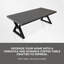 Table basse moderne en métal pour le salon «V Shape Metal Legs»