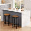 Swivel Counter Stool with Metal Frame-1427148011-1427148008