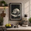 Hippopotamus Under Stars Japandi - Wrapped Canvas-414583455-414583509