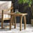 Solid and Manufactured Wood Slatted Outdoor Side Table -1165834497