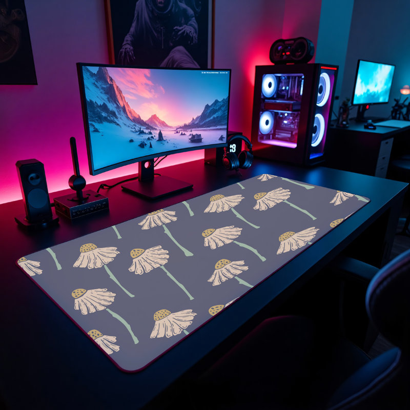 Polyester Desk Pad, 31.5x15.5