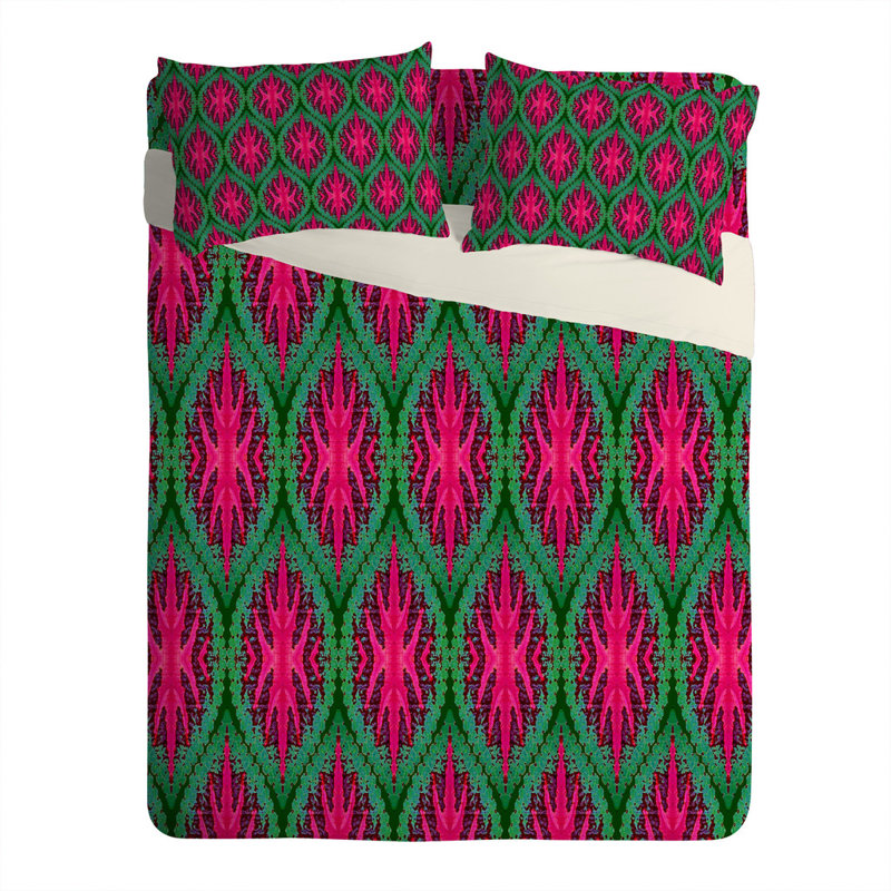 Taie d’oreiller feuilles ikat Wagner Campelo, Très grand