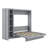 Gulshara Murphy Bed Wall Bed With Shelves, Wardrobe And LED Lights-487071966-487071965