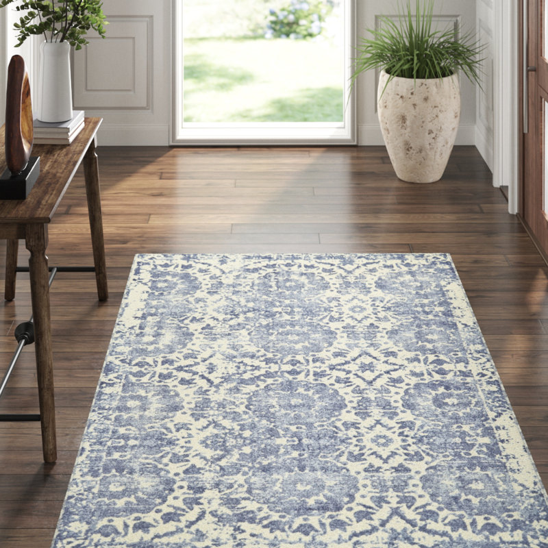 Elisse Wool Oriental Area Rug, Rectangle 5' x 8'