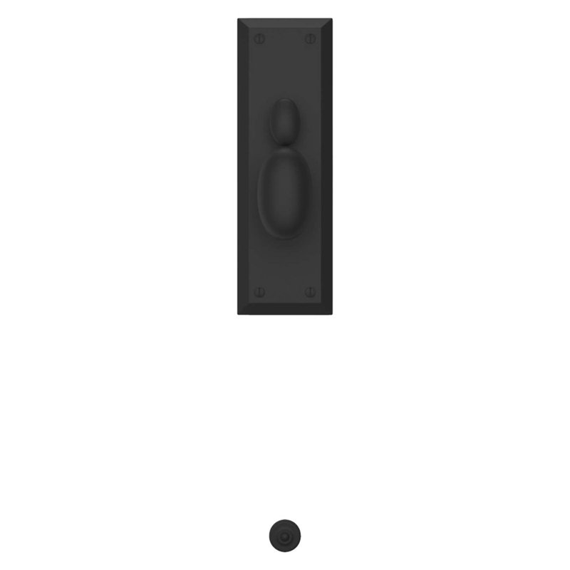 Satin Black Full Plate Trim Entry Handle