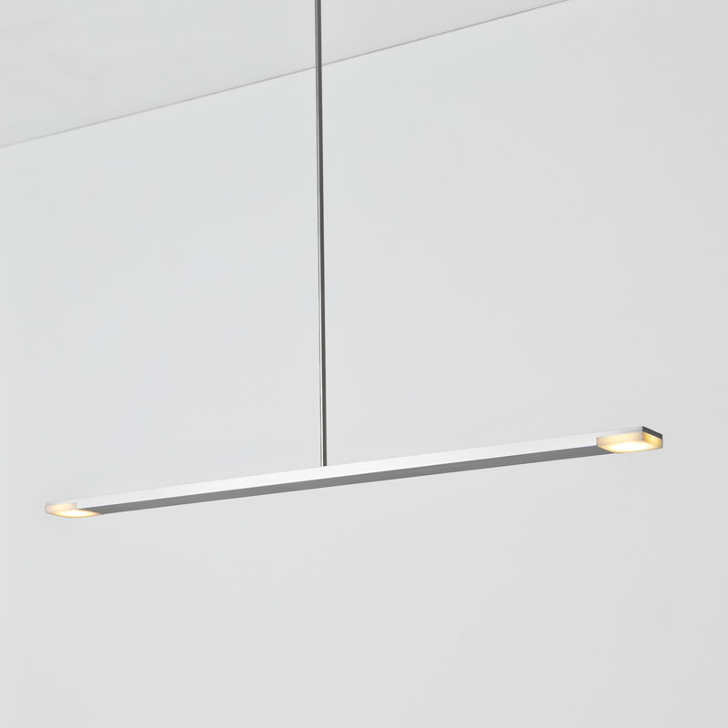 Virga 1 - Light LED Unique/Statement Pendant, Brushed Aluminum, 3500K