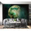 Peel & Stick Abstract Wall Mural - Green Planet Impression-1846741294