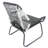 3Pc Chat For Patio - Gray Pe & Iron Outdoor Seating With Waterproof Fabric, 29.06" D X 27.26" W 33.68" H, 41.31 Lb. Weight Chatting Garden + Furnishings 28.5 In 27.26 33.68 Lb