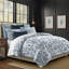 Ensemble d'édredon en coton bleu bleuet Bronte-110400232